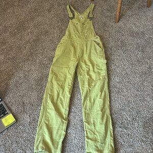 Sunday Best Lime Green Overalls (with small flaw that is pictured)